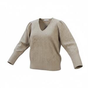 NWT Loft Gold Shiny Sweater Woman XL Holiday Evening